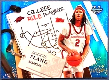 Boogie Fland 2025  Bowman U CRP-4 College Rule Playbook SP# 135/150 Blue