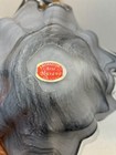 Murano Art Glass Center Piece Bowl Rare Gray Color - Swirl w/ Label — photo 2