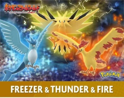 Bandai Shokugan Pokemon Scale World Kanto Region Articuno Zapdos Moltres Figur