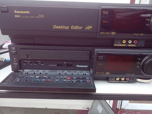 LOT OF 2 PANASONIC AG-1980P & AG-1970P S-VHS Recorder Deck PRO Editing TBC VCR - Picture 2 of 7