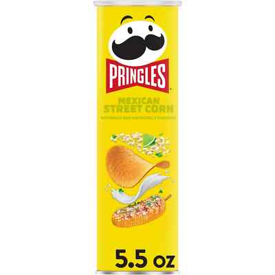 3 Pack Pringles Elote Mexican Street Corn Potato Crisps Chips, 5.5 oz