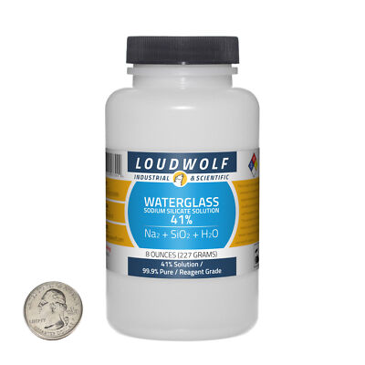 Sodium Silicate / 8 Ounce Bottle / 99.9% Pure Reagent Grade / 41% Solution / USA