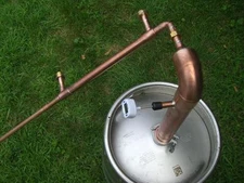 Beer Keg Kit 2" inch Pipe Copper Moonshine Still Pot Still Distillation Column