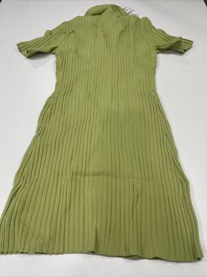 Finders Keepers- Womens Light Green Short Sleeve Sweater Dress- Size S