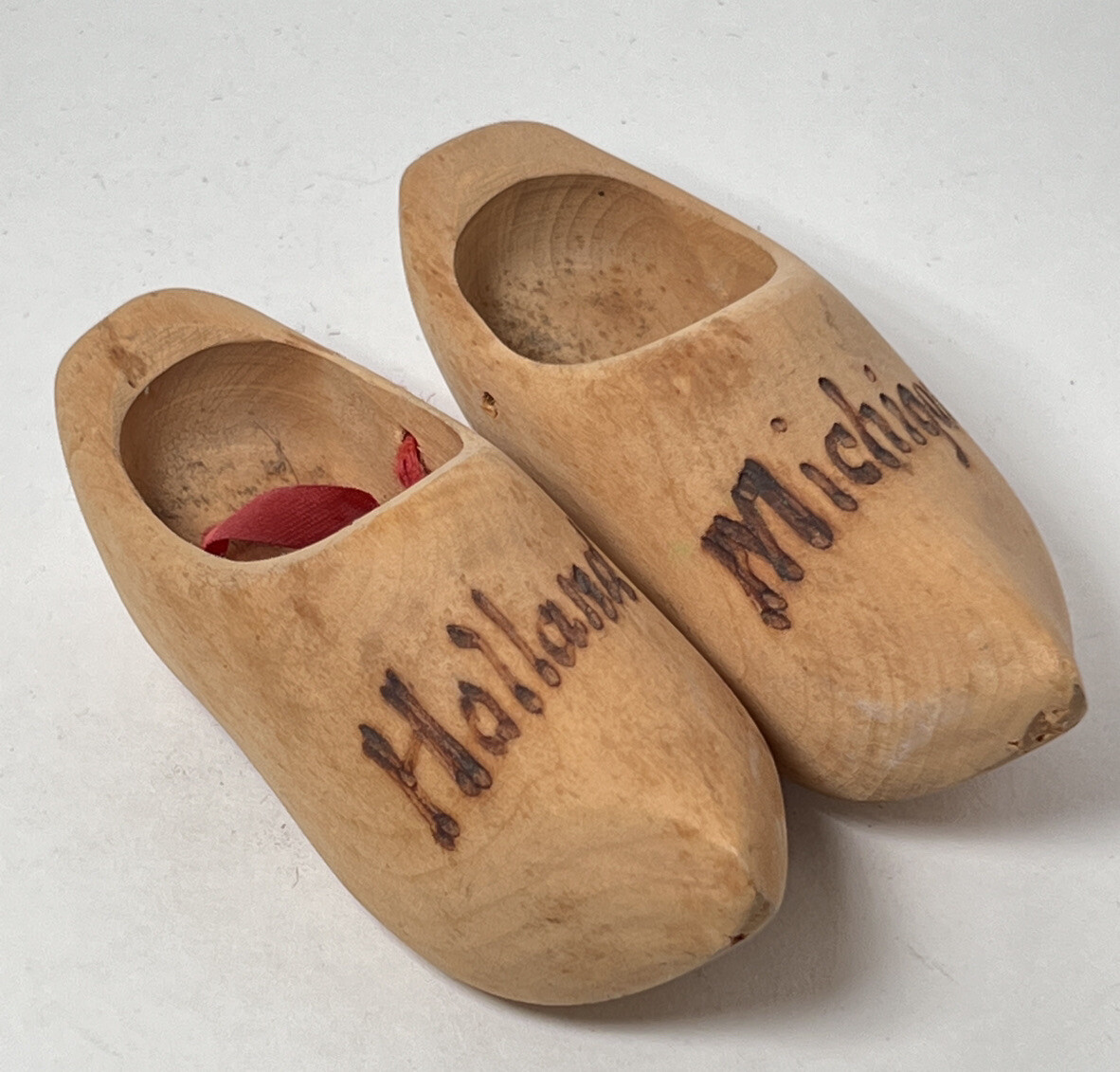 Vintage 1930's/40's Souvenir Wooden Clogs Holland Michigan Dutch