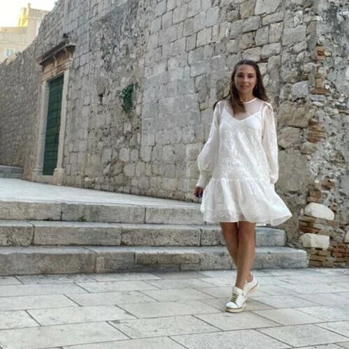 H&m white tunic clearance dress