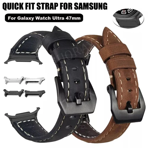 Lederarmband für Samsung Galaxy Watch Ultra 47mm Smart Watch Band Bracelet - Bild 9 von 84