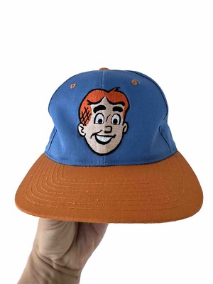Vintage 90s Cartoon Blockhead SnapBack Hat American Needle Archie