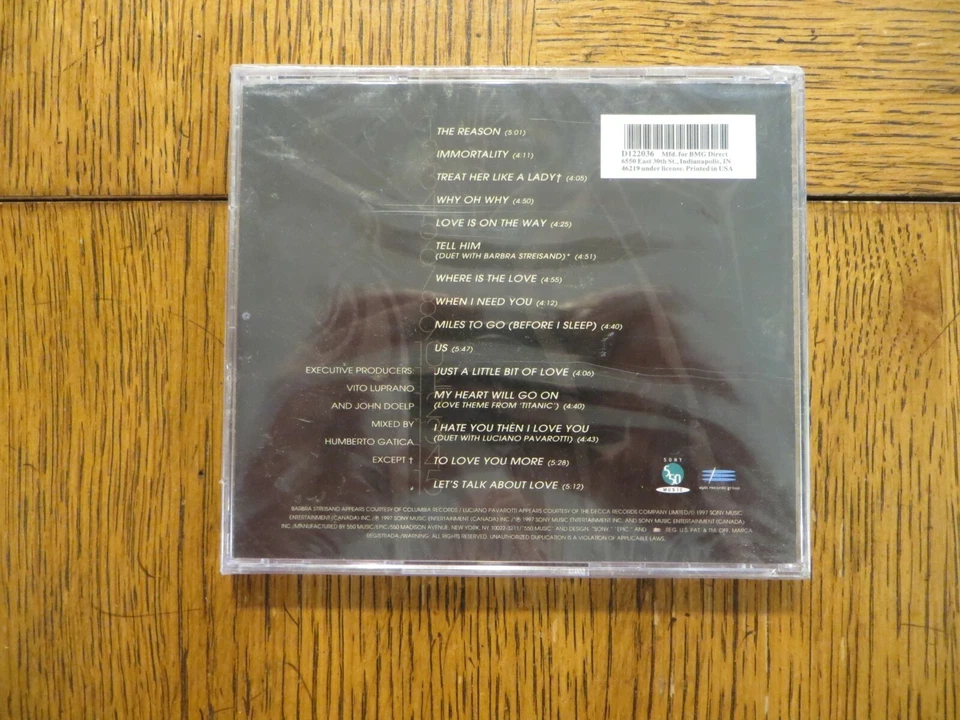 Celine Dion – Let's Talk About Love 1997 550 Music, Epic BK 68861 BRAND NEW CD!! Foto 2 de 2