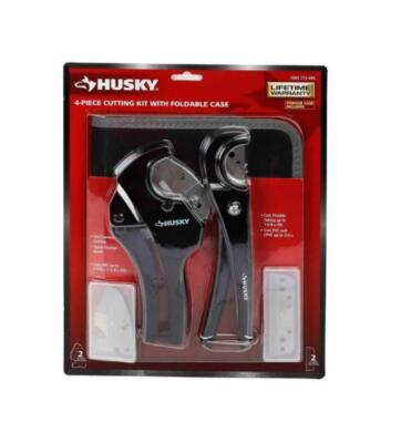 #ad #ad Husky 4 Piece PVC Cutting Kit with Foldable Pouch Missing Replacement Blades $22.00