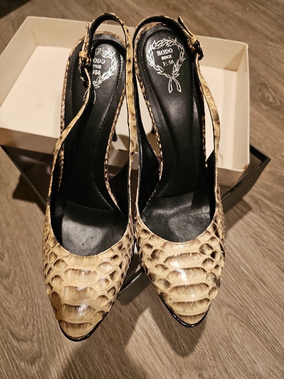 Rodo Authentic Python Womens High Heel Shoes US 8… - image 16