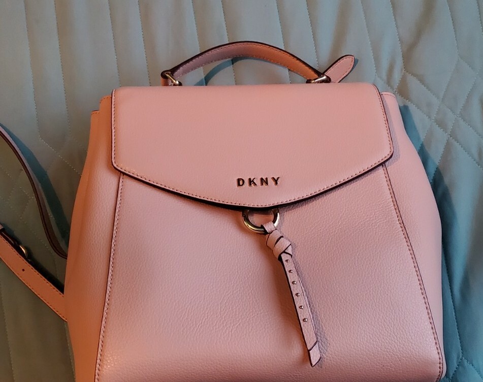 Purse DKNY Blush Back Pack Purse LEATHER Gem