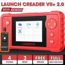 2025 LAUNCH X431 Creader VII+ OBD2 Diagnostic Scanner ABS SRS Fault Code Reader