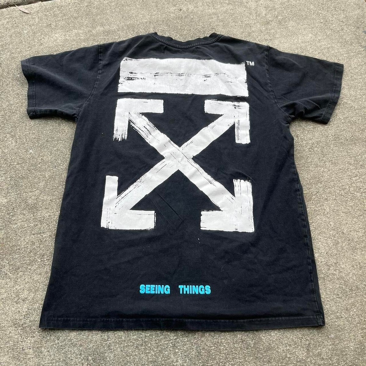 OFF-WHITE SEEING THINGS Tシャツ OFF WHITE Seeing Things Virgil Abloh Black Tee | eBay