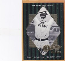 2001 UPPER DECK HALL OF FAMERS BASEBALL CHRISTY MATHEWSON #58 GIANTS NMMT *A3324