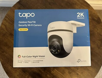 TP-LINK C510W TAPO 2K Outdoor Schwenk/Neige Sicherheit WLAN Kamera 360° Bewegung IP65 UK
