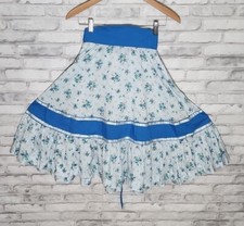 Vintage Floral Blue Prairie Skirt