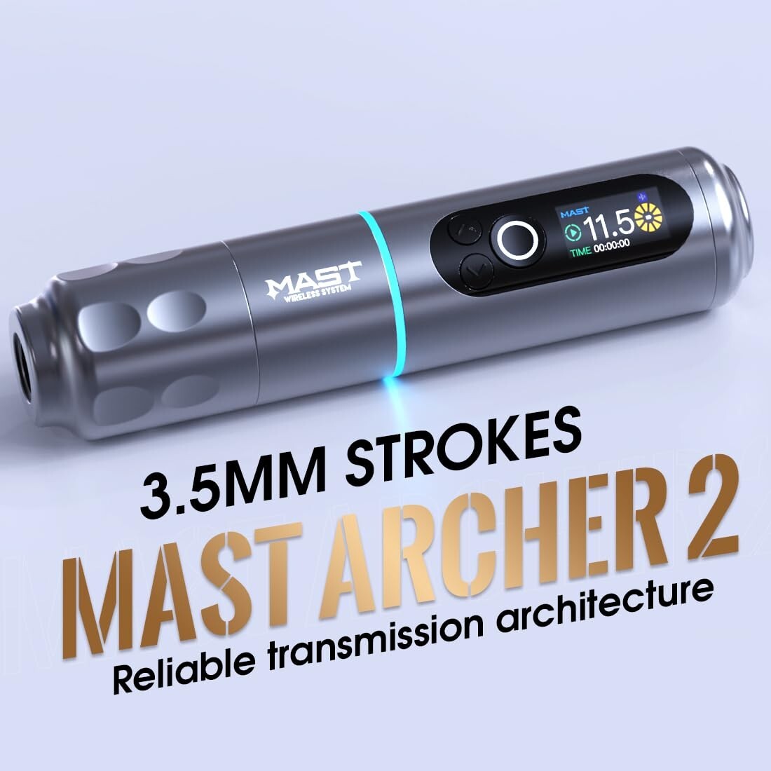 Mast Archer2 Tattoo Gun Kit Wireless Pen Machine Cordless Foot