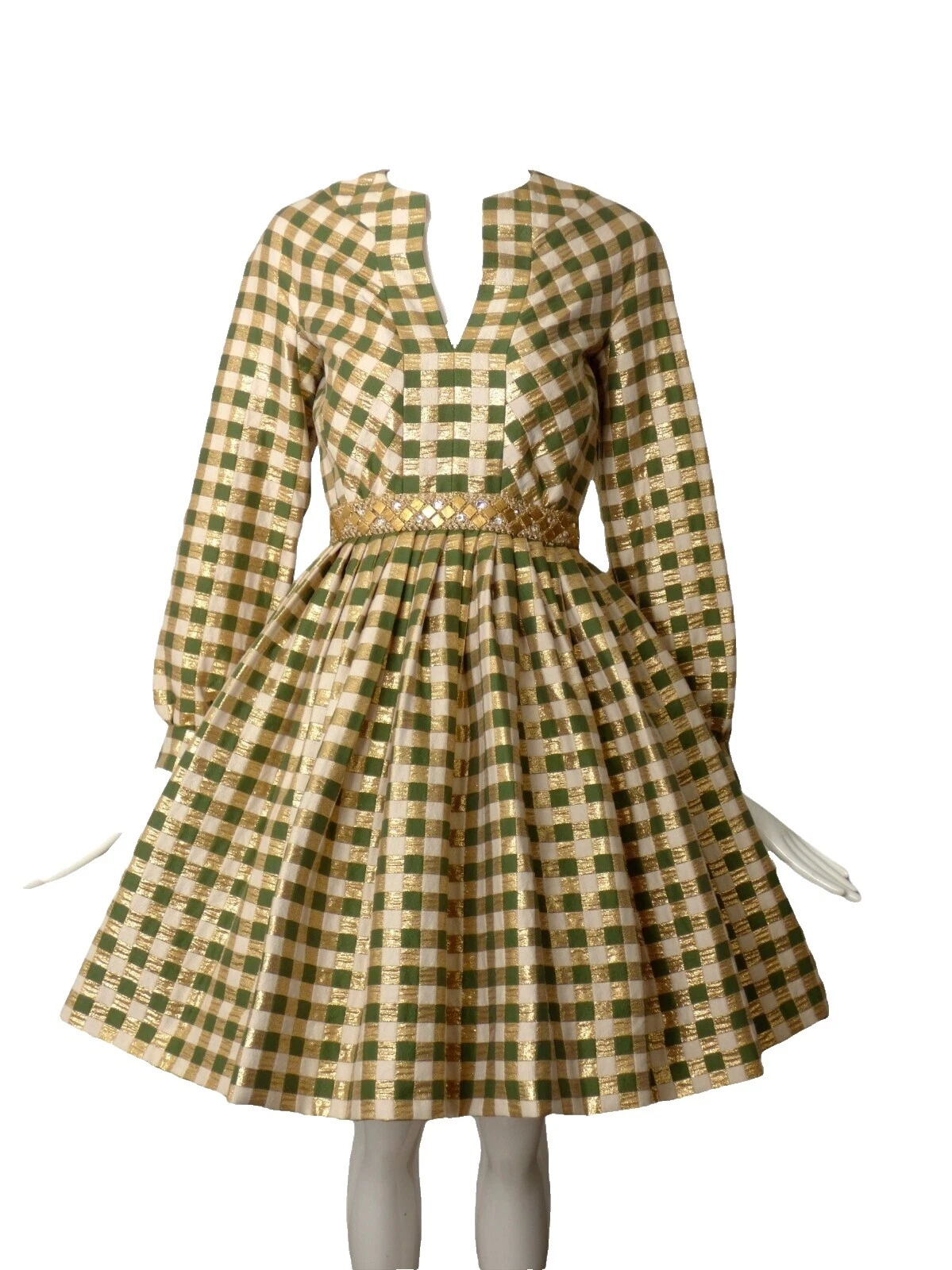 Mescla de Seda Coquetel Mod/Gogo Vestidos Vintage para mulheres