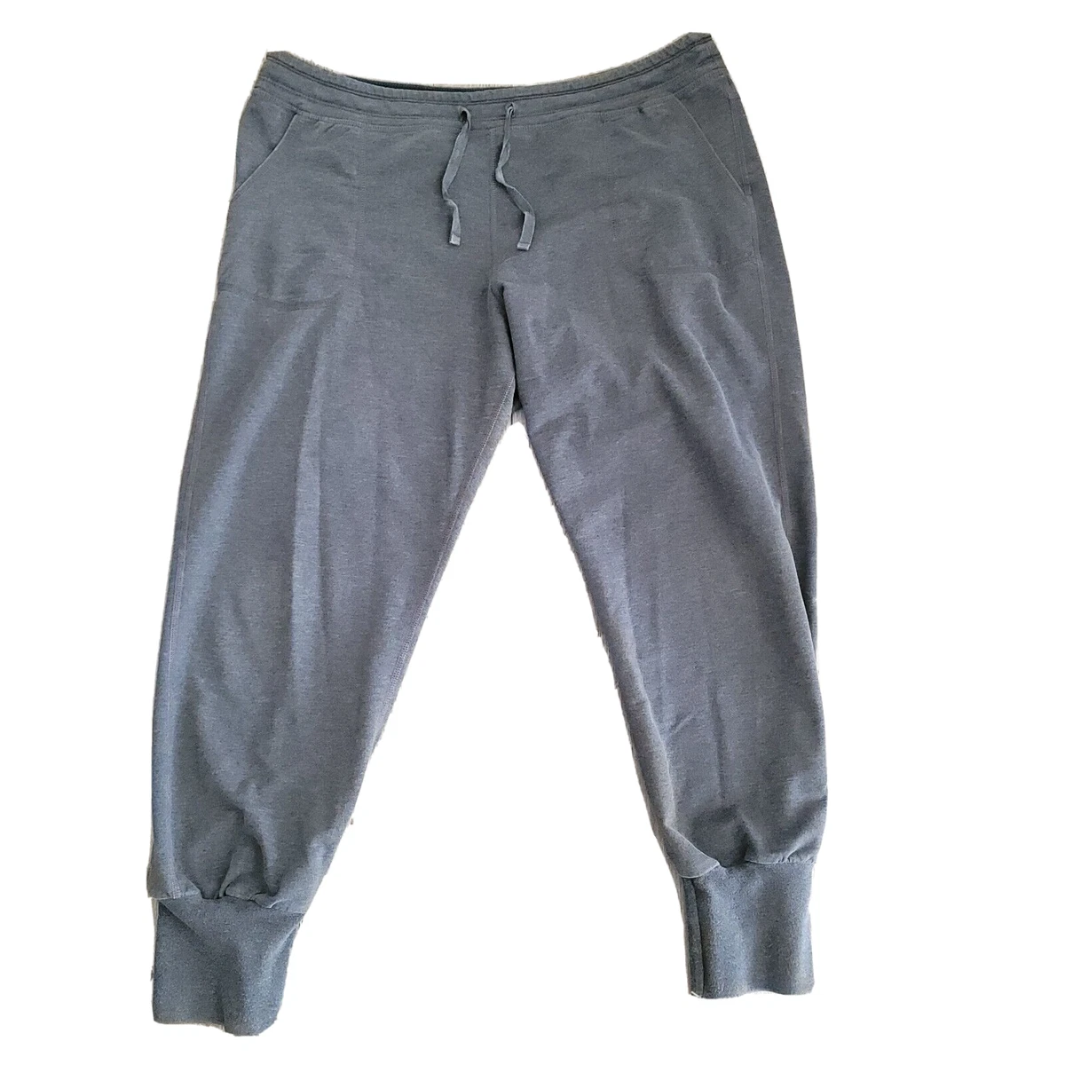 Patagonia Ahnya Organic Cotton Drawstring Gray Joggers Pants Women's Large