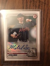 2020 BOWMAN MITCH STALLINGS PROSPECT PAPER AUTOGRAPH #PA-MS