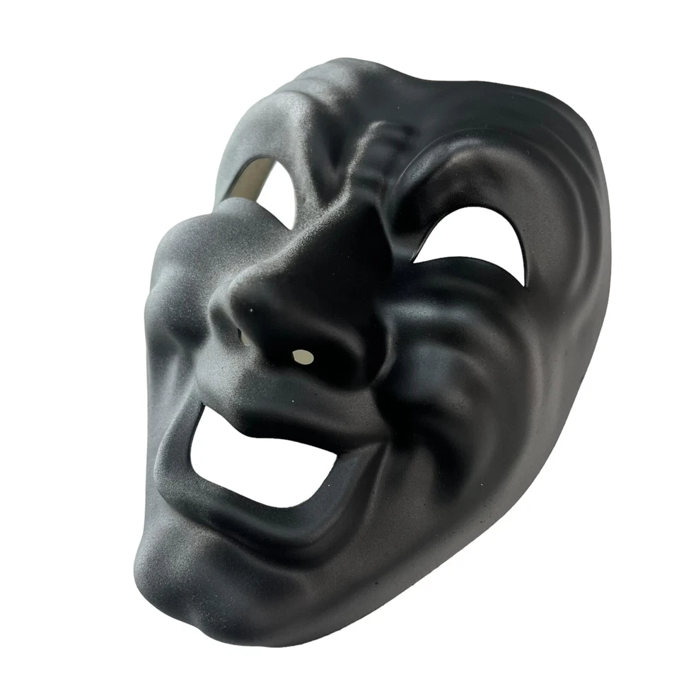 CUSTOM BLACK & WHITE Full Face Comedy Phantom of The Opera Masquerade Mask - Image 4 of 4