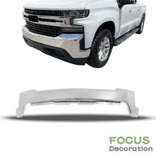 For 2019 2020 2021 Chevrolet Silverado 1500 Front Bumper W/O Park Chrome Steel