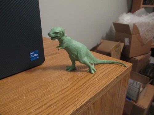 VINTAGE MARX GREEN TYRANNOSAURUS REX PREHISTORIC DINOSAUR