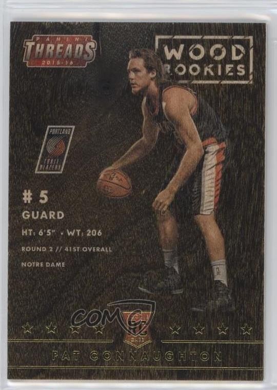 2015-16 Panini Threads Wood Rookies Pat Connaughton #249 Rookie RC d3b