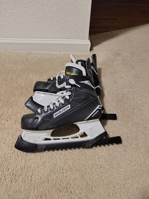 Bauer Supreme S140 Senior Ice Hockey Skates Size 8.0R Black/White Tuuk