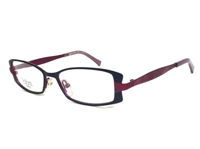 Jean Lafont Eyeglasses Frames CLAIRE 376 Black Rose Red Rectangle 51-16-135