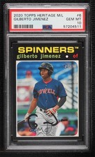 2020 Topps Heritage Minor League Edition Gilberto Jimenez #6 PSA 10 GEM MT g6p
