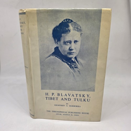 Cover of Vtg 1966 H P Blavatsky Tibet and Tulku Geoffrey Barborka 1st Ed Occult DJ