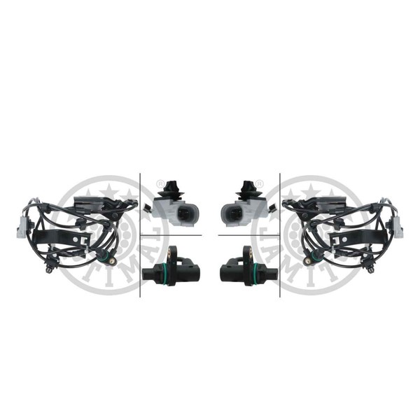 Optimal Abs Sensor Raddrehzahl Set Links Rechts FüR Toyota Hilux Vii Pick-Up-image