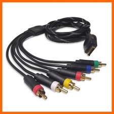 Component Audio Video Cable for PS2 / PS3, HD Multi Out Composite RCA Audio V...