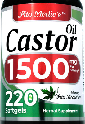 FITO MEDIC'S Lab | Castor Oil Pills |220 Softgels | Castor Oil Softgels | Concen