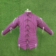 Medieval Arming Doublet Gambeson Quilted Armor Aketon Costume Jacket SCA Combat