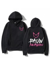 Rauw Alejandro Saturno Hooded Sweatshirt - White Pullover Hoodie with Front Grap