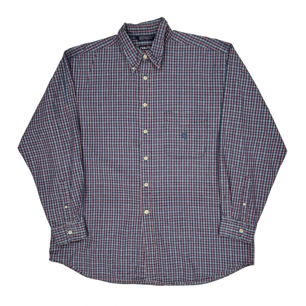 Nautica Checked Shirt - XL Multicoloured Cotton