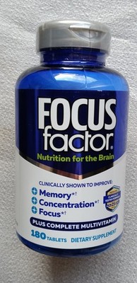 FOCUS Factor Dietary Supplement Nutrition for the Brain 180 Tablets EXP 08/2028