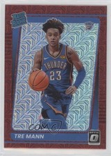2021-22 Panini Donruss Optic Rated Rookie Choice Prizm Tre Mann #168 3hd