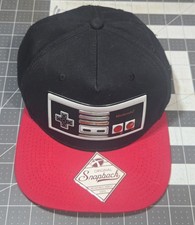 Nintendo NES Controller 2018 Retro Hat Snapback Cap Black Red One Size Fits All