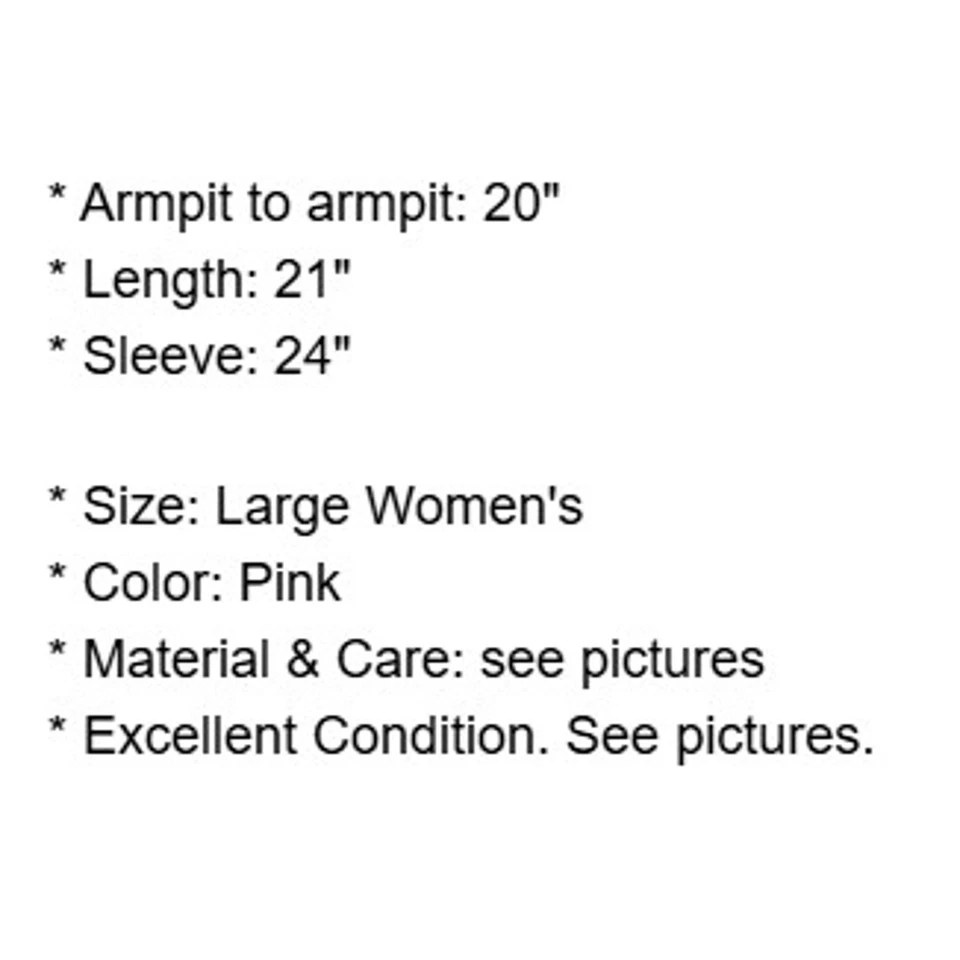 Outer Edge Jacket Womens Large Pink Suede Leather Double Breasted Lined Moto - Image 4 of 4