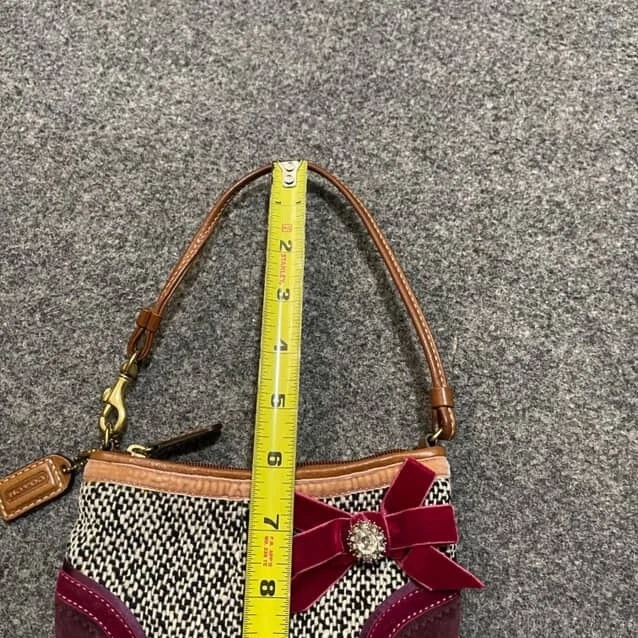 Bolso de Hombro De Colección Coach 8F01 Soho Tweed Demi Y2K Multicolor Gamuza Arco Brillante Foto 4 de 4