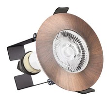 Downlight Copper Evofire IP65 Fire Rated GU10 With Insulation Guard Round