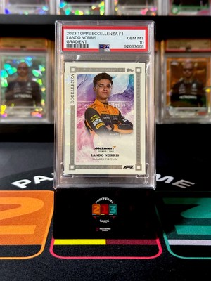 23 Topps Eccellenza F1 Lando Norris Gradient Parallel #2/5 PSA 10  POP 1  WDC 