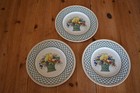 Villeroy & Boch Basket Salad Plates 8.5” Set of 3-Germany Excellent Cond