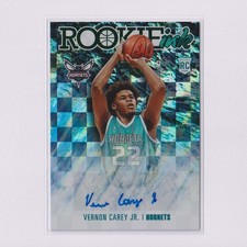 2020-21 Panini NBA Hoops Rookie Ink Green #RI-VCJ Vernon Carey Jr RC