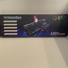 Wireless Rainbow Gaming Keyboard and Mouse And Mat Combo for PC Laptop Desktop 