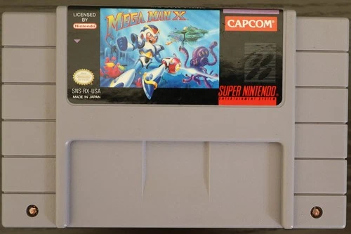 Mega Man X SNES Cart Tested Authentic Capcom